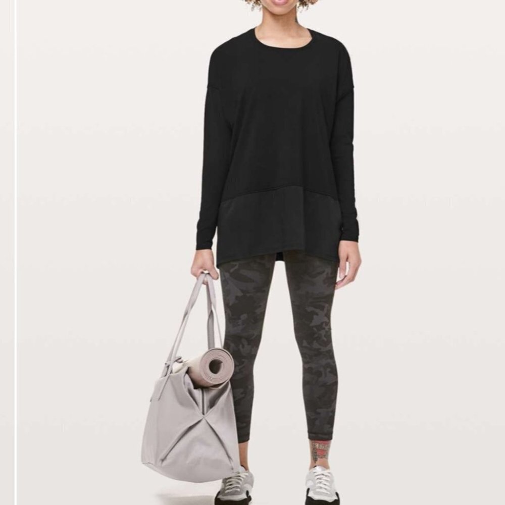 Lululemon Ease of Mind Long Sleeve Top Black - Picture 2 of 14
